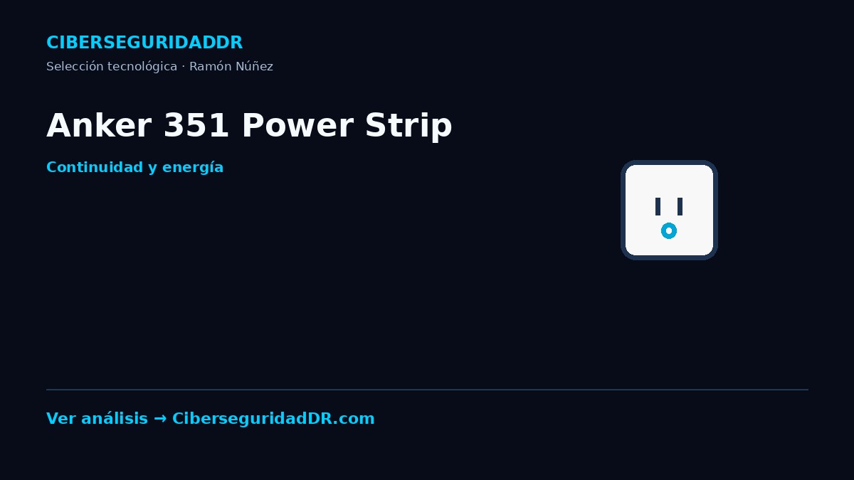 Publicidad horizontal de Anker 351 Power Strip