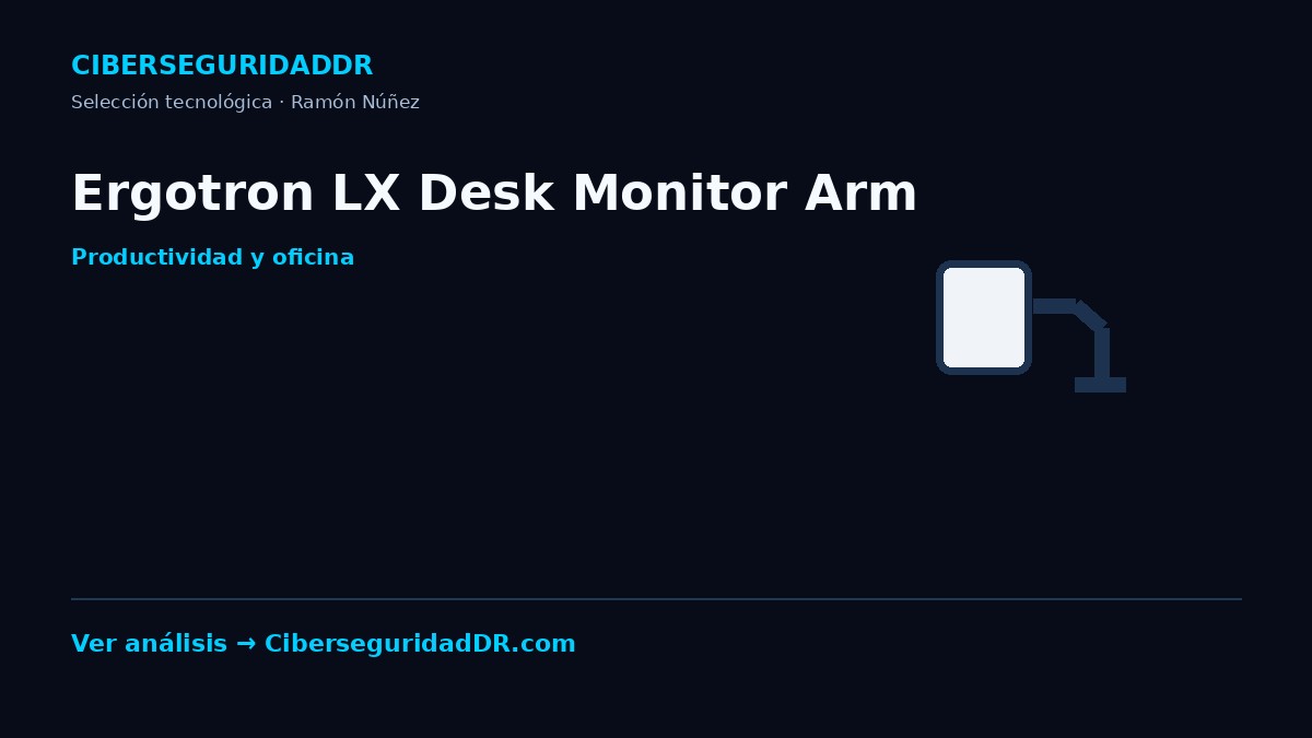 Publicidad horizontal de Ergotron LX Desk Monitor Arm