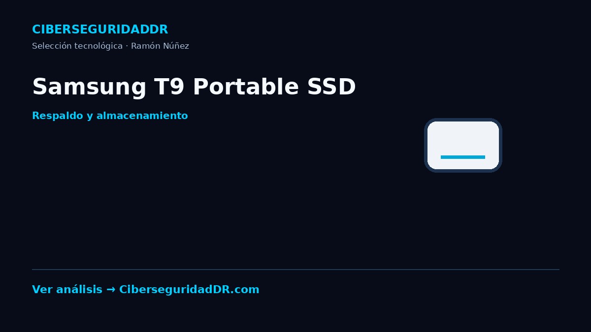 Publicidad horizontal de Samsung T9 Portable SSD