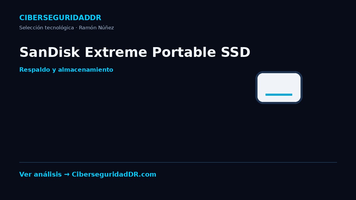 Publicidad horizontal de SanDisk Extreme Portable SSD