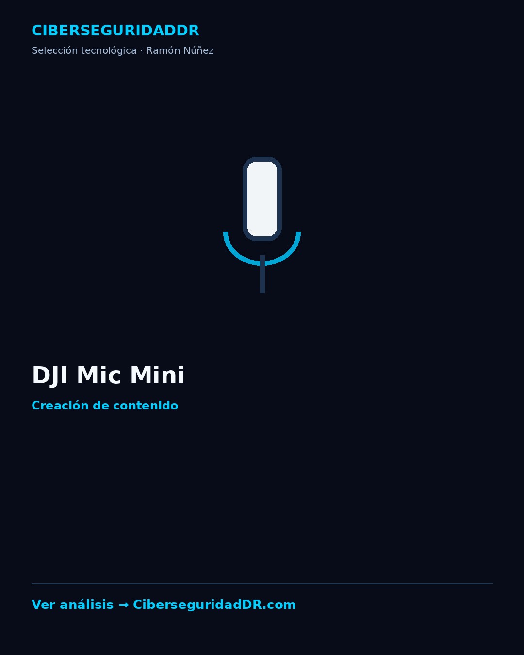 Publicidad vertical de DJI Mic Mini