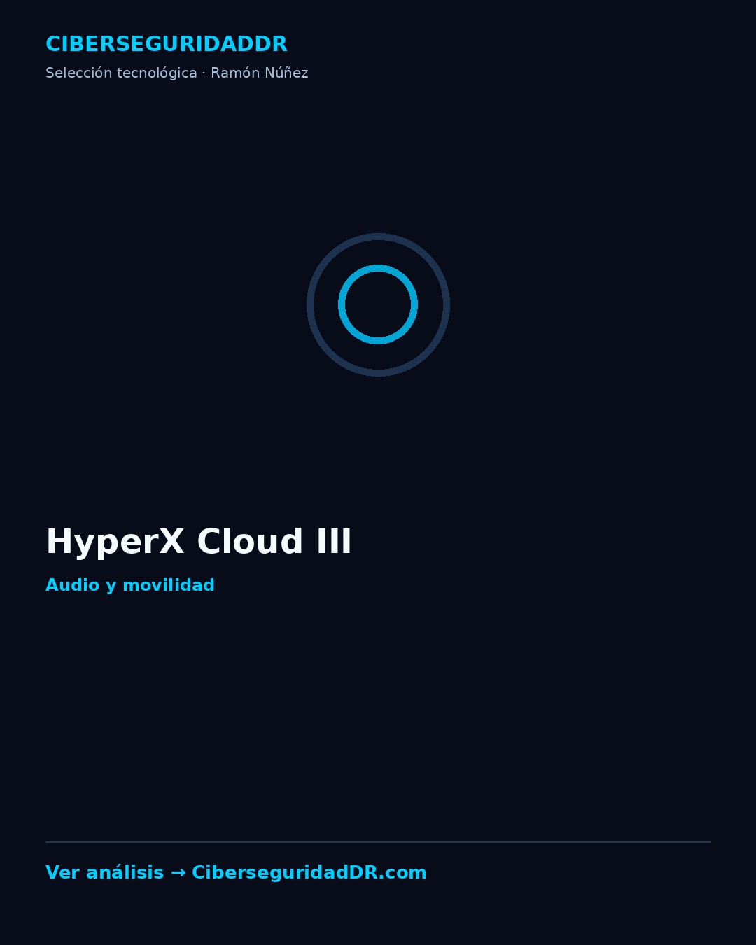 Publicidad vertical de HyperX Cloud III
