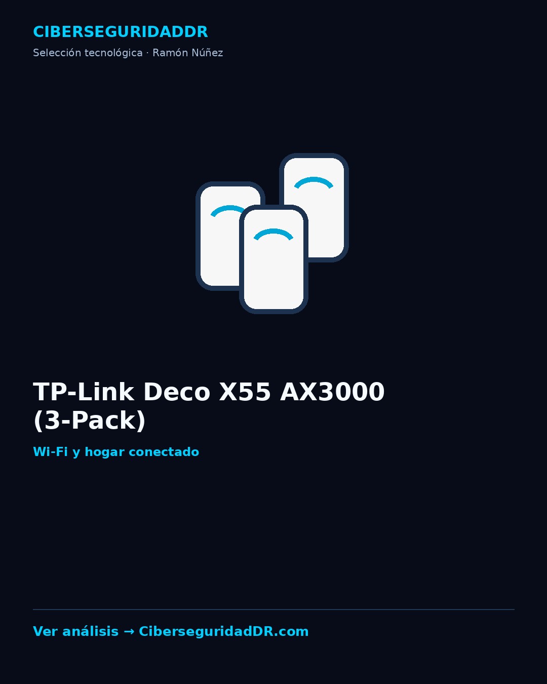 Publicidad vertical de TP-Link Deco X55 AX3000 (3-Pack)