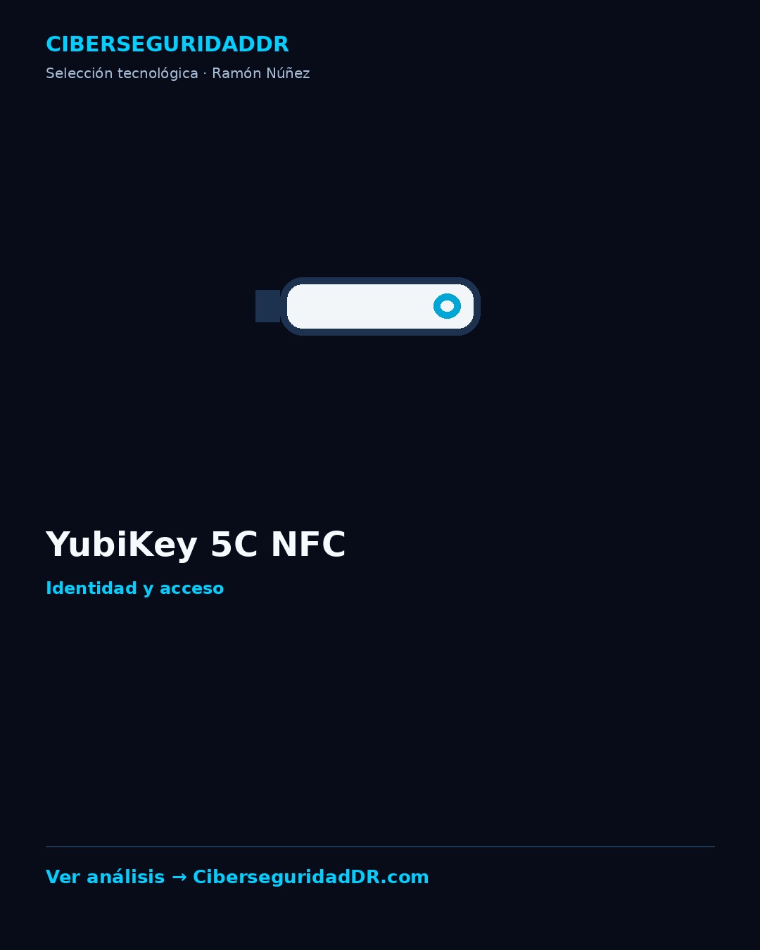 Publicidad vertical de YubiKey 5C NFC